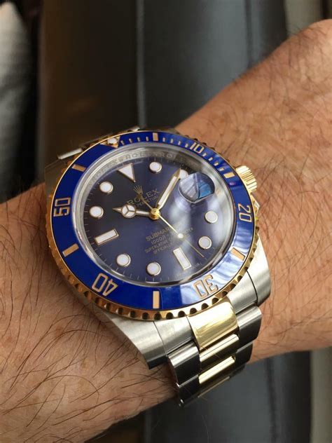 rolex blue gold silbe